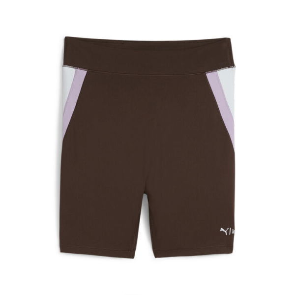 x lemlem Women's Bike Shorts in Dark Chocolate, Size Small, Polyester/Elastane by PUMA