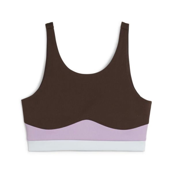 x lemlem Women's Crop Tank Top in Dark Chocolate, Size Large, Polyester/Elastane by PUMA