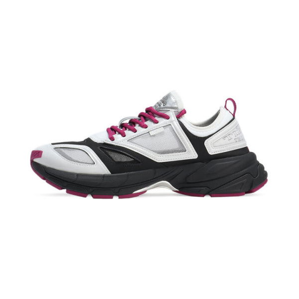 x MÃS TIEMPO Velophasis NU Unisex Sneakers in Feather Gray/Black/Magenta Gleam, Size 10, Synthetic by PUMA