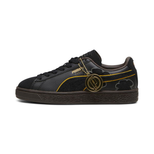 x ONE PIECE Suede Blackbeard Teech Sneakers Youth in Black/Dark Chocolate, Size 5, Synthetic by PUMA Shoes