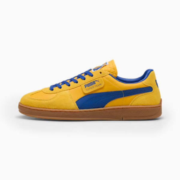 x PARMA CALCIO Super Team Unisex Sneakers in Sport Yellow/Vivid Blue, Size 4.5, Synthetic by PUMA Shoes