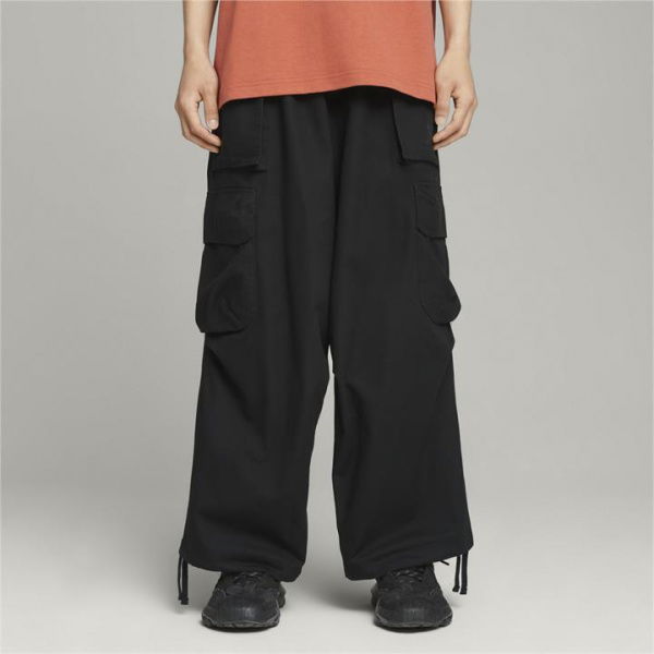 x PERKS AND MINI Flight Pants in Black, Size Large, Cotton by PUMA