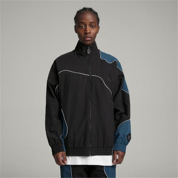 x PERKS AND MINI Unisex Track Jacket in Black, Size Large, Polyester by PUMA