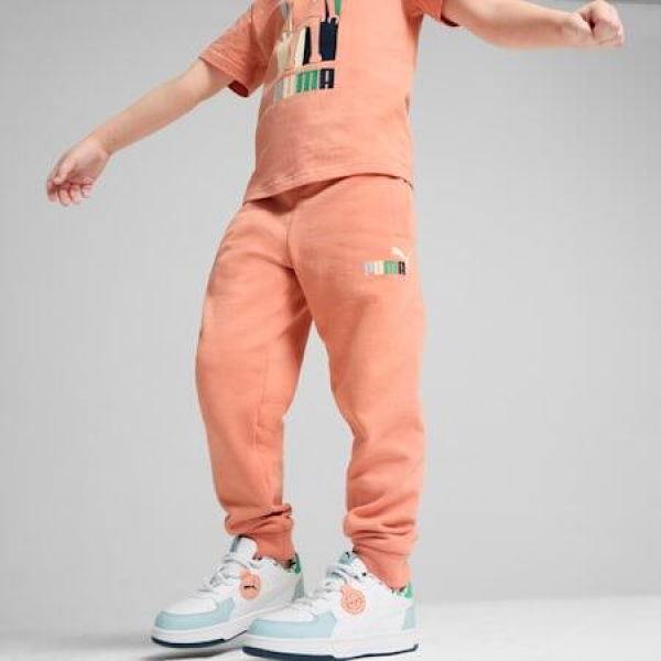 x PLAYMOBILÂ® Kids Sweatpants in Deeva Peach, Size 2T, Cotton by PUMA Shoes