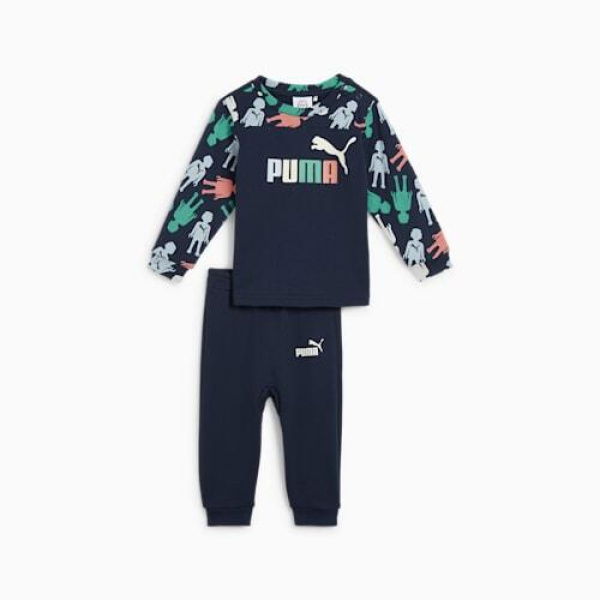 x PLAYMOBILÂ® Toddler Crew Jogger Set in Club Navy, Size 6/9M, Cotton by PUMA Shoes