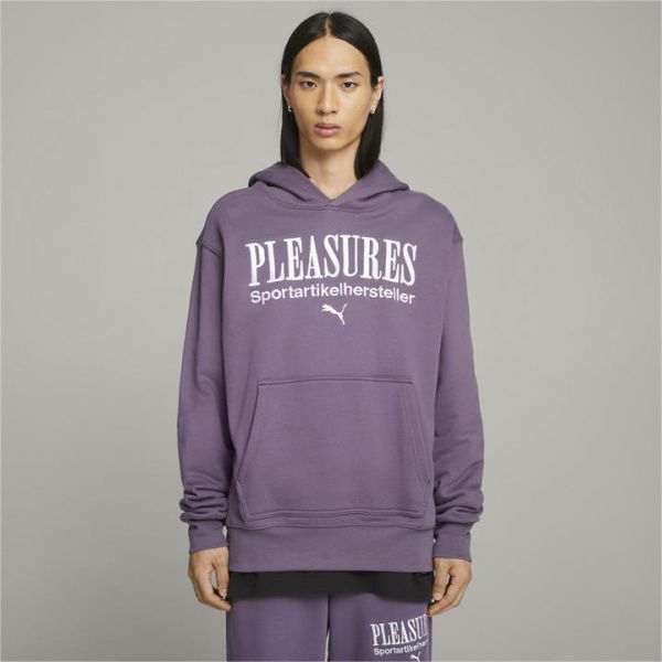 x PLEASURES Men's Hoodie in Purple Charcoal, Size XL, Cotton by PUMA