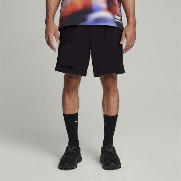 x PLEASURES Men's Shorts in Black, Size 2XL, Cotton by PUMA