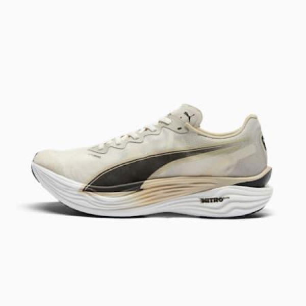 x REPRESENT 247 Deviate NITROâ„¢ Elite 3 Running Shoes Men in Desert Dust/Black, Size 7, Synthetic by PUMA Shoes