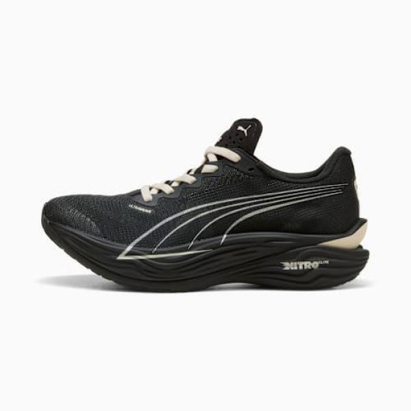 x REPRESENT Deviate NITROâ„¢ Elite 3 Men's Running Shoes in Black/Alpine Snow, Size 7, Synthetic by PUMA Shoes