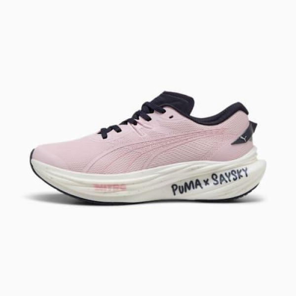 x SAYSKY Deviate NITROâ„¢ 3 Men's Running Shoes in Rose Mauve/New Navy, Size 7, Synthetic by PUMA Shoes