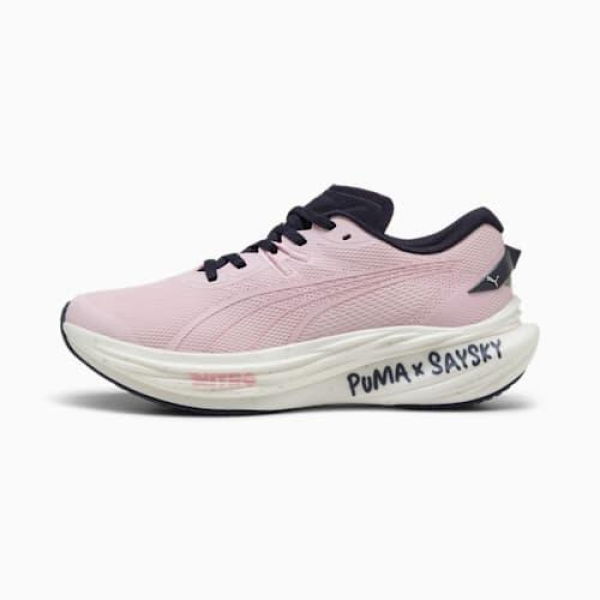 x SAYSKY Deviate NITROâ„¢ 3 Running Shoes Women in Rose Mauve/New Navy, Size 5.5, Synthetic by PUMA Shoes