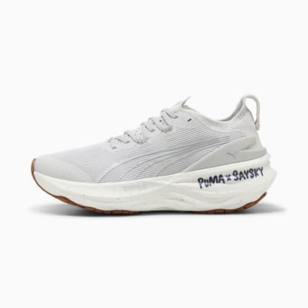 x SAYSKY ForeverRun NITROâ„¢ 2 Running Shoes Women in Feather Gray/Flat Light Gray, Size 6, Synthetic by PUMA Shoes