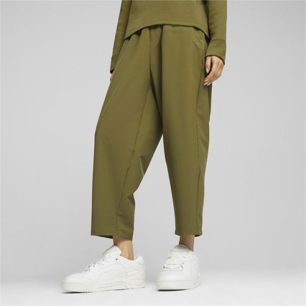 YONA Women's Pants in Olive Drab, Size Medium, Polyester/Elastane by PUMA