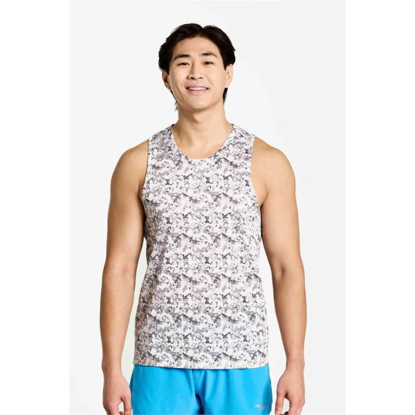 Stopwatch Graphic Singlet Lunar Rock Camo Print