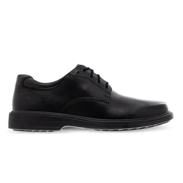 Alpha Riley (2E Wide) Junior Boys School Shoes (Black - Size 1)