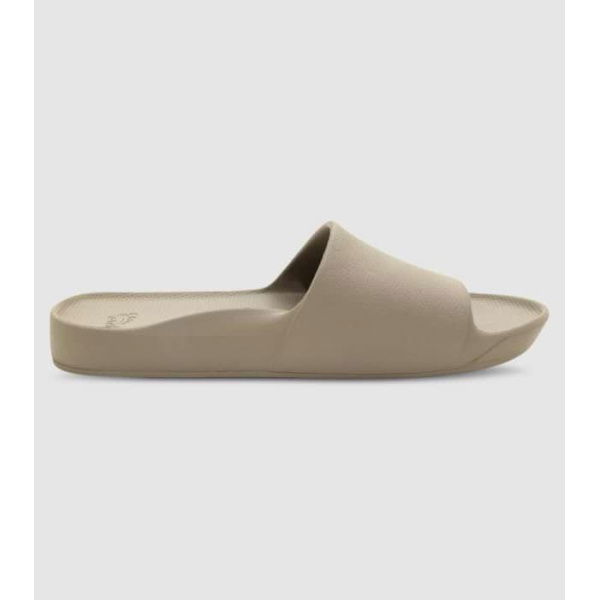 Archies Arch Support Unisex Slides Taupe (Brown - Size 4)