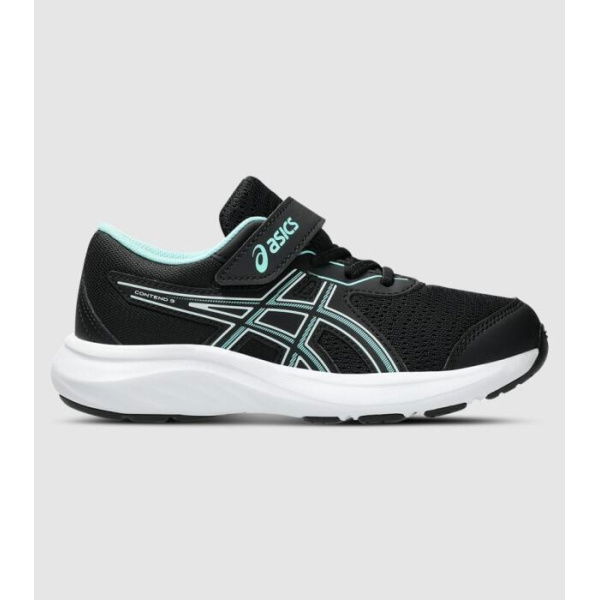 Asics Contend 9 (Ps) Kids Shoes (Black - Size 2)