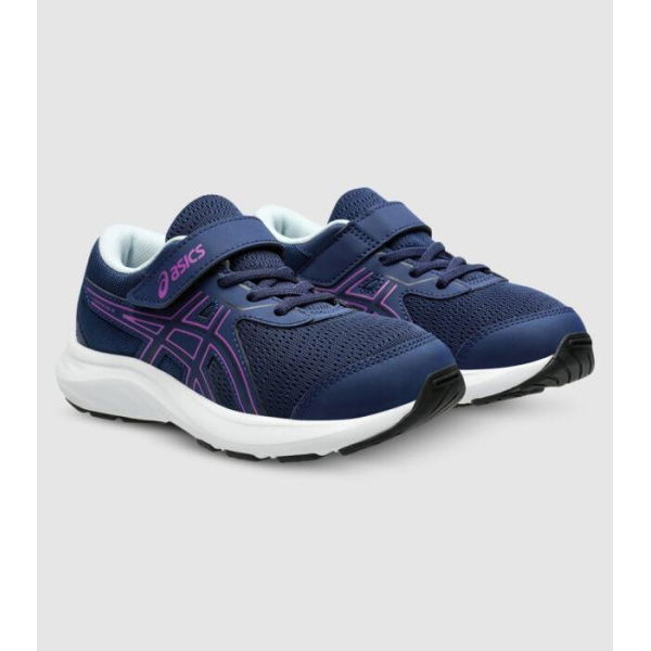 Asics Contend 9 (Ps) Kids Shoes (Blue - Size 3)