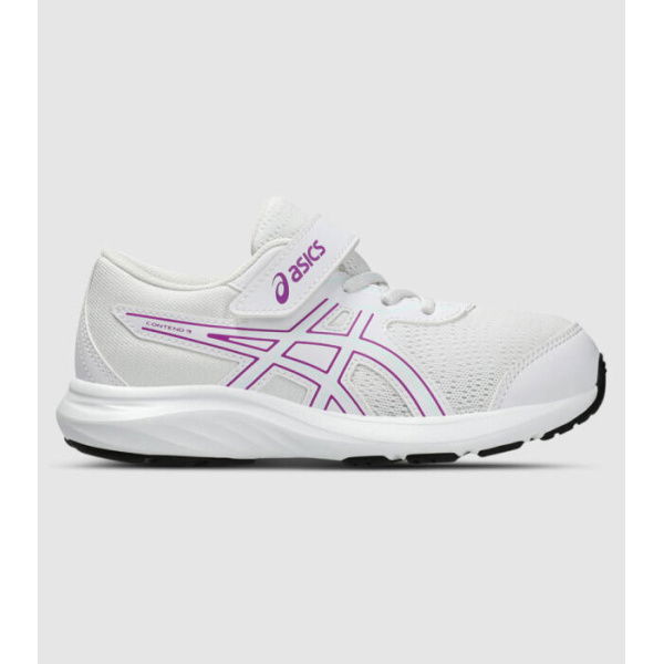 Asics Contend 9 (Ps) Kids Shoes (White - Size 10)