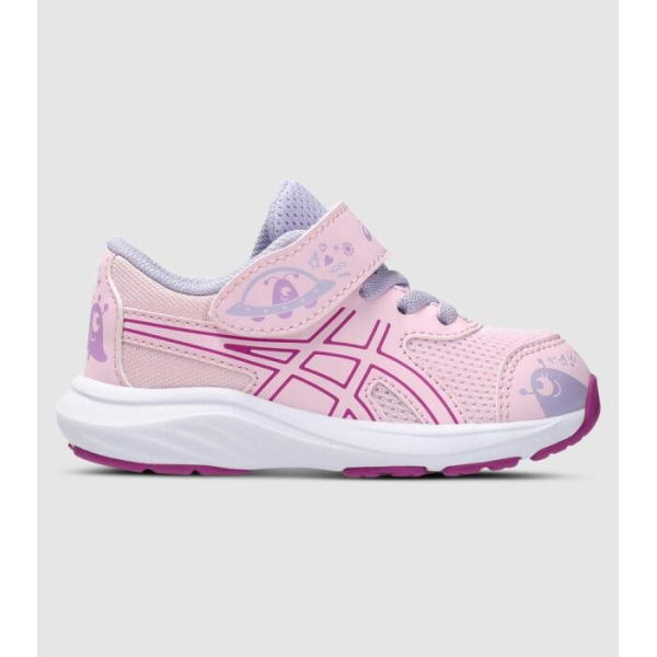 Asics Contend 9 Ts Schoolyard Kids Shoes (Pink - Size 4)