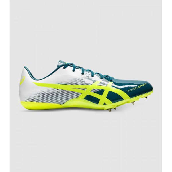 Asics Hyper Sprint 7 Unisex Spikes Shoes (Green - Size 10.5)