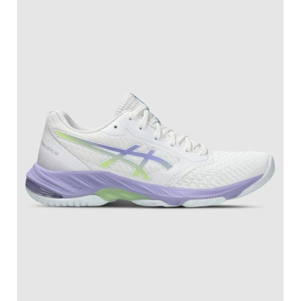 Asics Netburner Ballistic Ff 3 Womens Netball Shoes (White - Size 10)