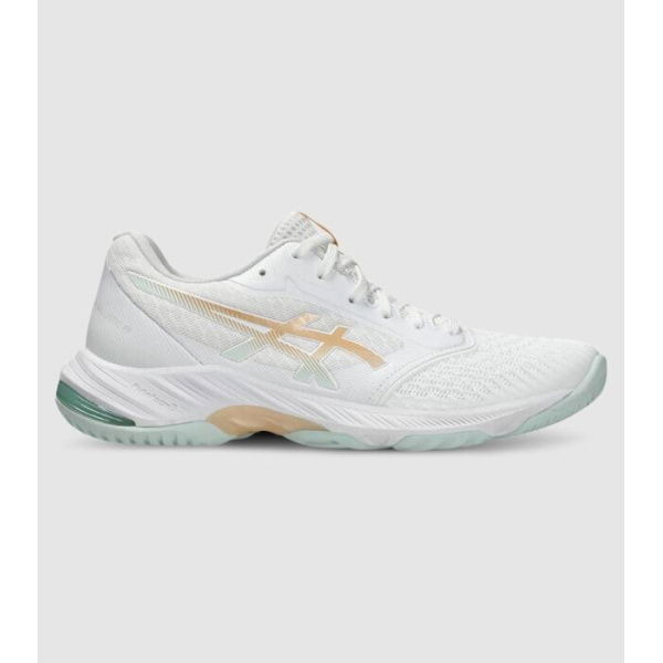 Asics Netburner Ballistic Ff 3 Womens Netball Shoes (White - Size 10)