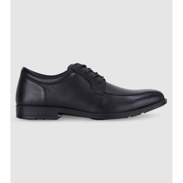 Clarks Brooklyn (F Wide) Senior Boys School Shoes Shoes (Black - Size 11)
