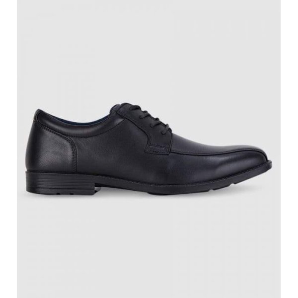 Clarks Brooklyn Senior Boys School Shoes (Black - Size 10.5)