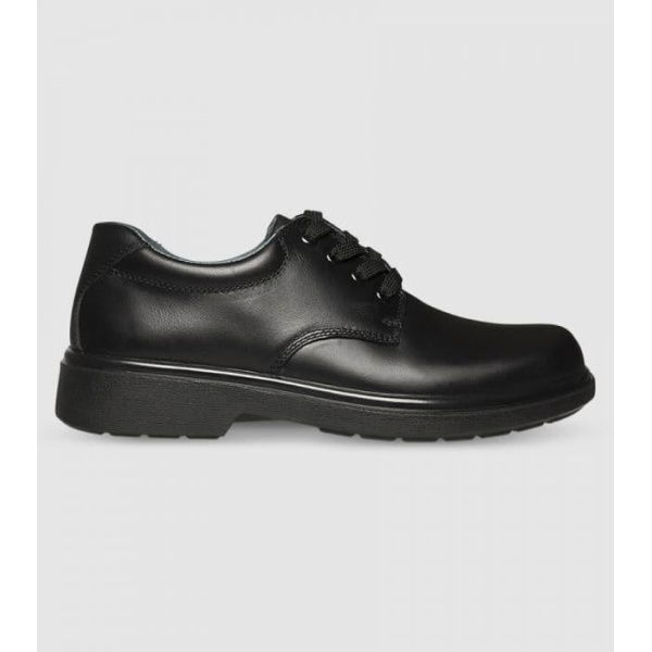 Clarks Daytona (C Extra Narrow) Senior Boys School Shoes Shoes (Black - Size 6)