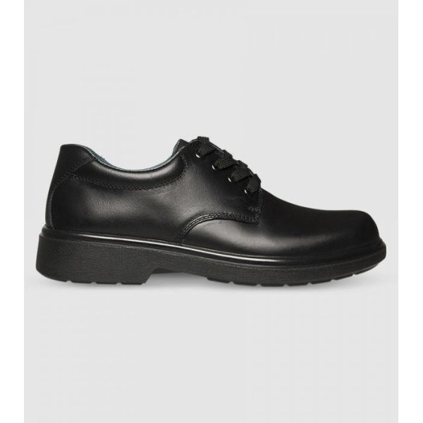 Clarks Daytona (D Narrow) Senior Boys School Shoes Shoes (Black - Size 12.5)