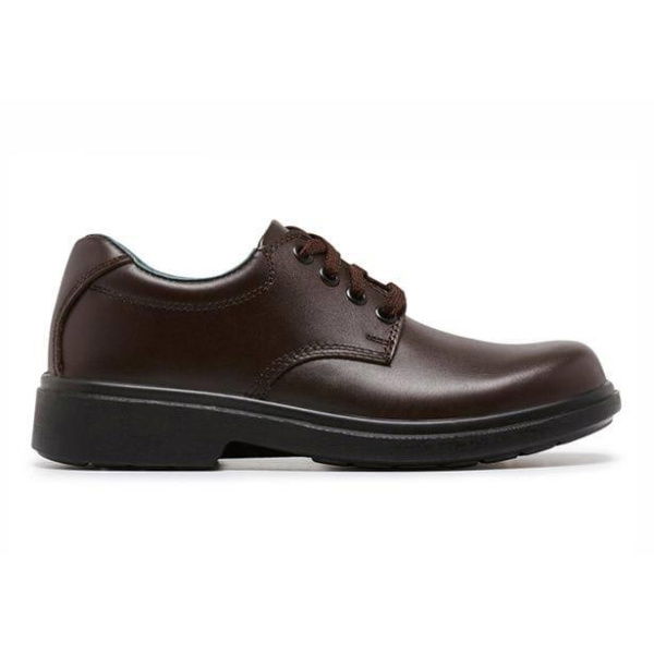 Clarks Daytona Junior Boys School Shoes Shoes (Brown - Size 1.5)