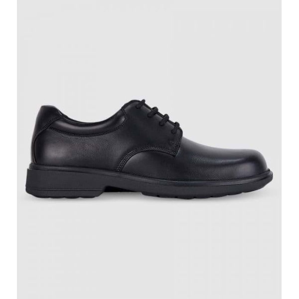 Clarks Descent Senior Boys School Shoes Shoes (Black - Size 10)