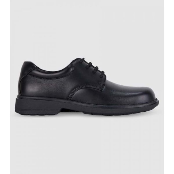 Clarks Descent Senior Boys School Shoes Shoes (Black - Size 12)