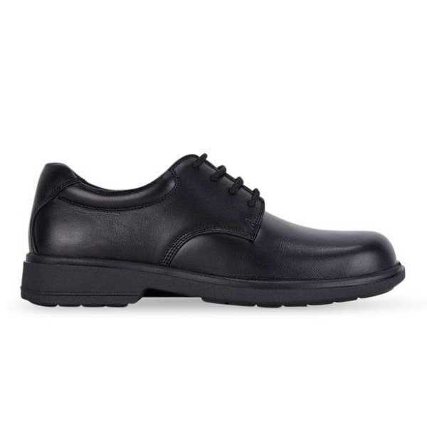 Clarks Descent Senior Boys School Shoes Shoes (Black - Size 4.5)