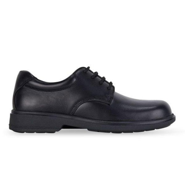 Clarks Descent Senior Boys School Shoes Shoes (Black - Size 5)