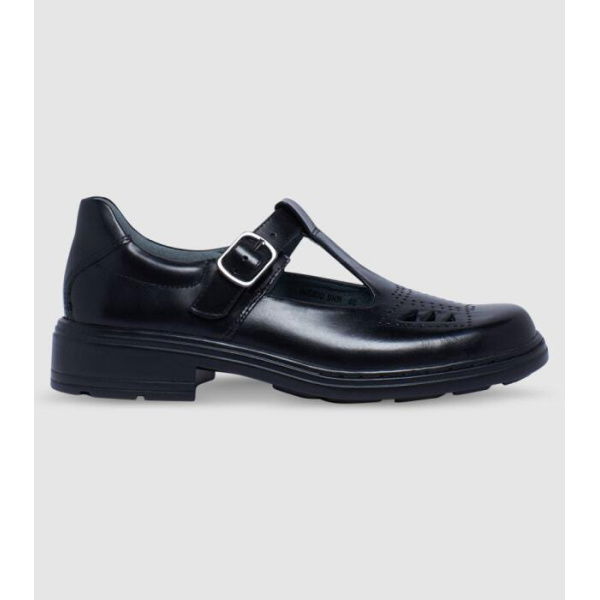 Clarks Ingrid Senior Girls T Shoes (Black - Size 4)