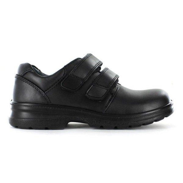 Clarks Lochie Junior School Shoes Shoes (Black - Size 10)