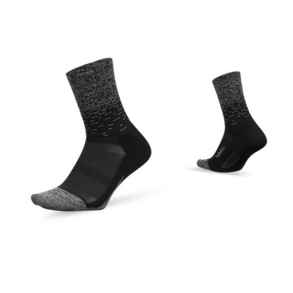 Feetures Elite Light Cushion Mini Crew Black Static ( - Size XLG)