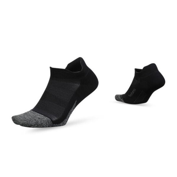 Feetures Elite Light Cushion No Show Tab Black ( - Size LGE)