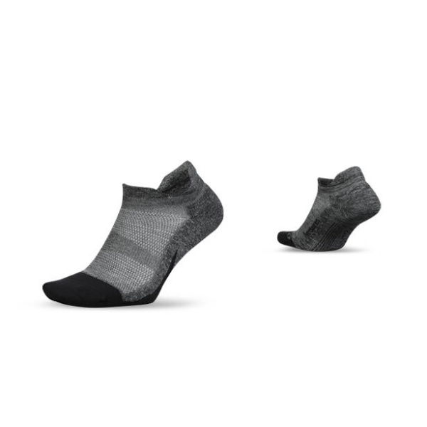 Feetures Elite Light Cushion No Show Tab Grey ( - Size SML)