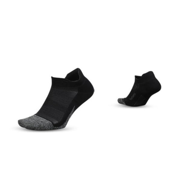 Feetures Elite Max Cushion No Show Tab Black ( - Size LGE)