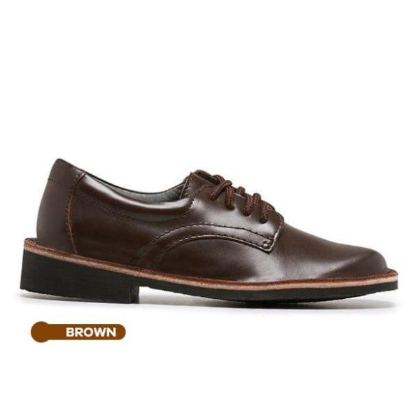 Harrison Indy 2 Senior Girls School Shoes Shoes (Brown - Size 7.5)