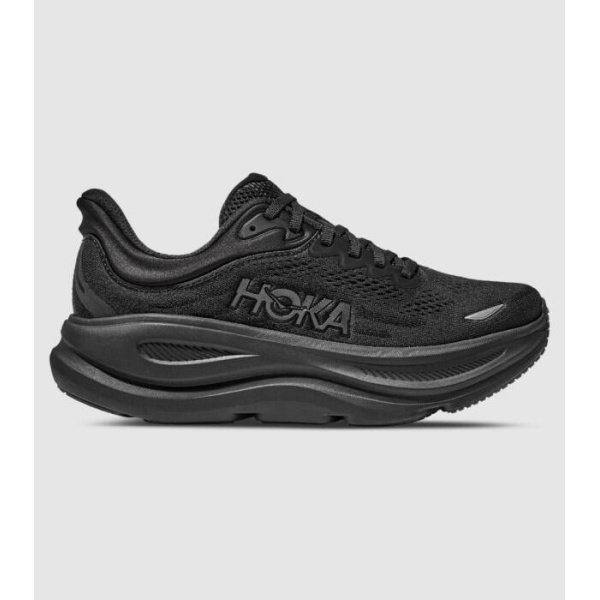 Hoka Bondi 9 (2E Wide) Mens Shoes (Black - Size 9.5)