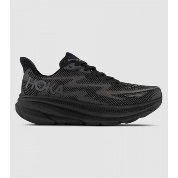 Hoka Clifton 9 (2E Wide) Mens Shoes (Black - Size 10.5)