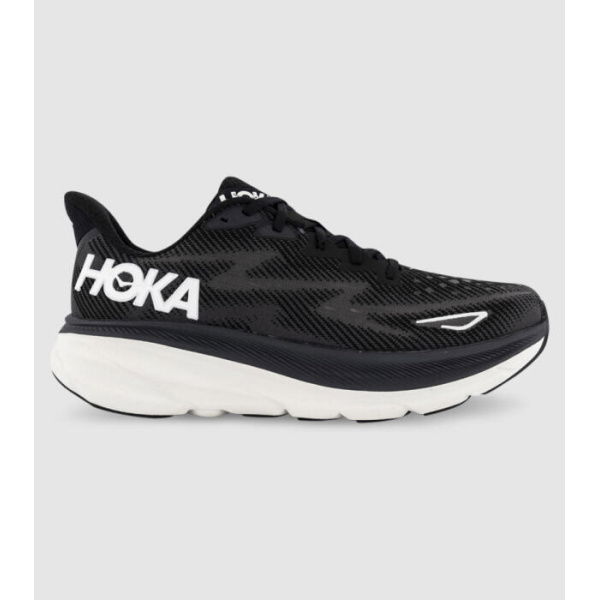 Hoka Clifton 9 (2E Wide) Mens Shoes (Black - Size 7)