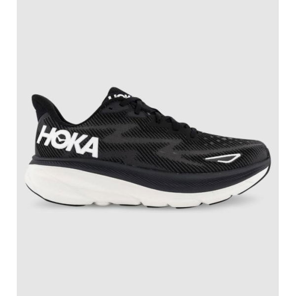 Hoka Clifton 9 (2E Wide) Mens Shoes (Black - Size 7.5)