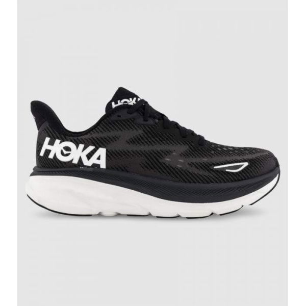 Hoka Clifton 9 (D Wide) Womens Shoes (Black - Size 10)