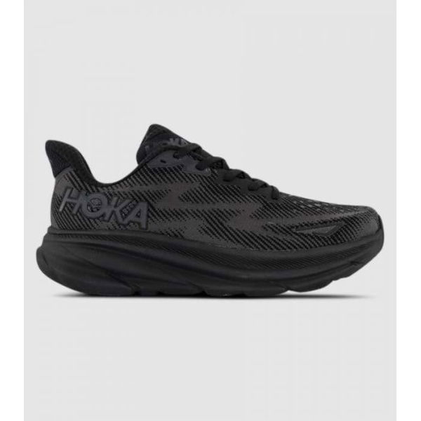 Hoka Clifton 9 (D Wide) Womens Shoes (Black - Size 10)