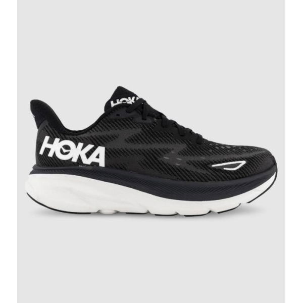 Hoka Clifton 9 (D Wide) Womens Shoes (Black - Size 5)